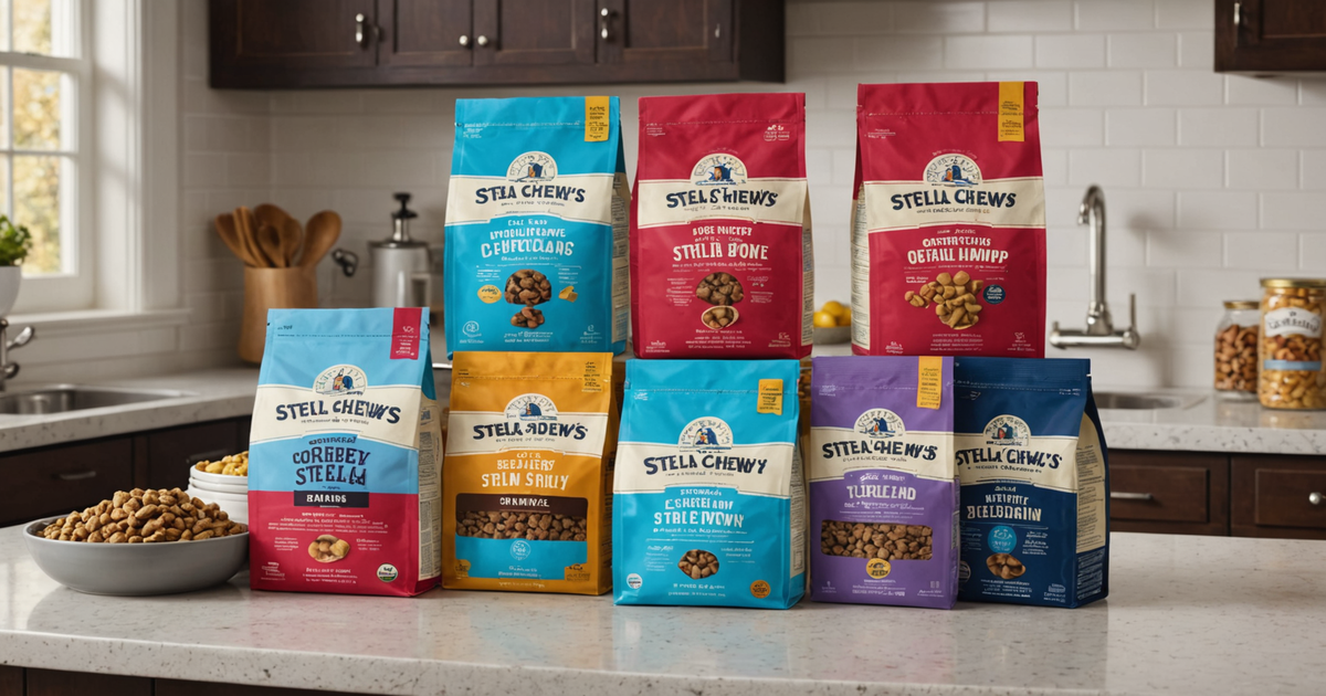 Stella & Chewy's packaging and food presentation