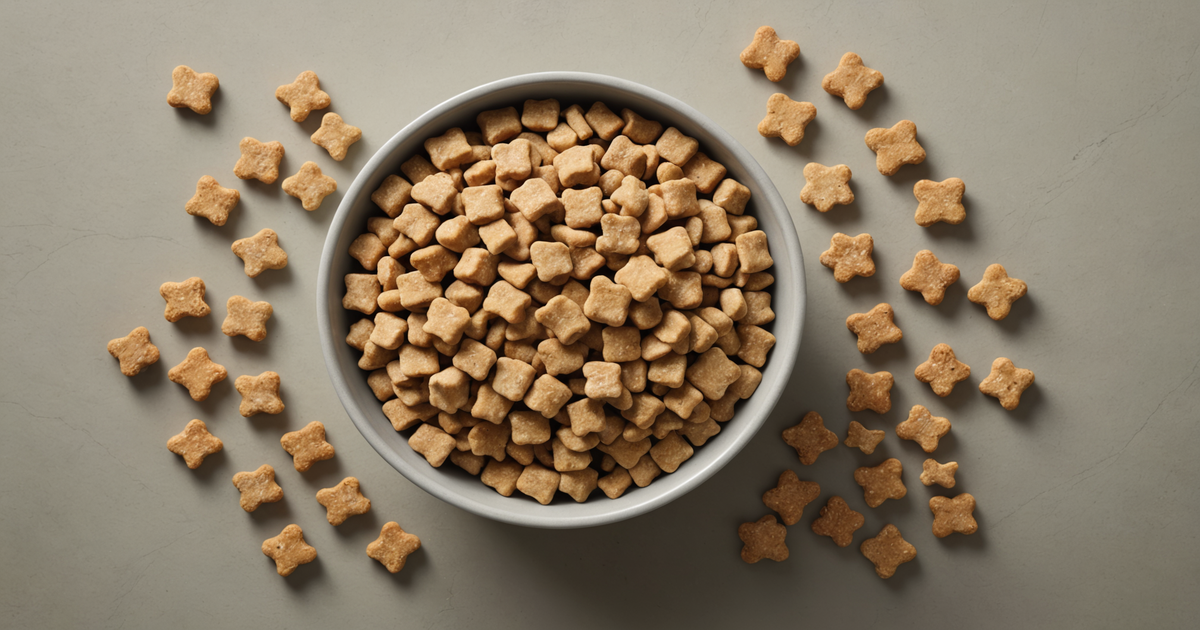 A variety of freeze-dried dog treats displayed in a bowl