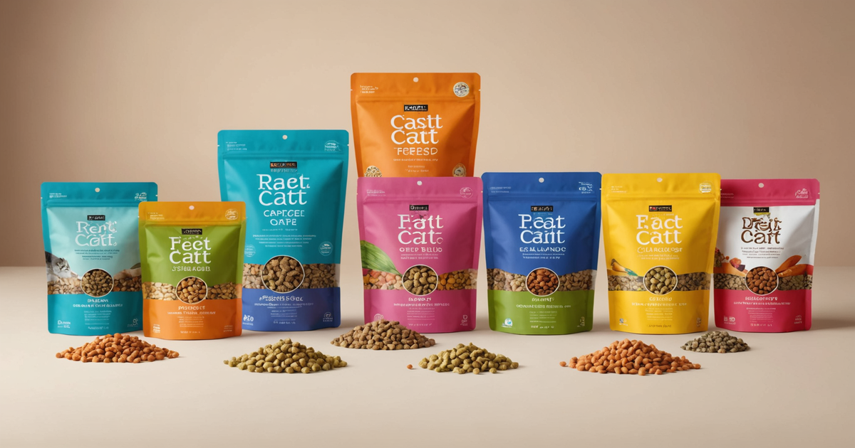 A variety of Stella & Chewy's freeze-dried cat food products