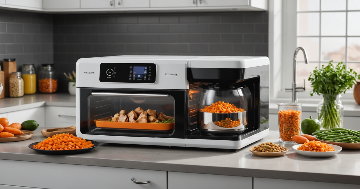 Illustration of the freeze drying process for pet food
