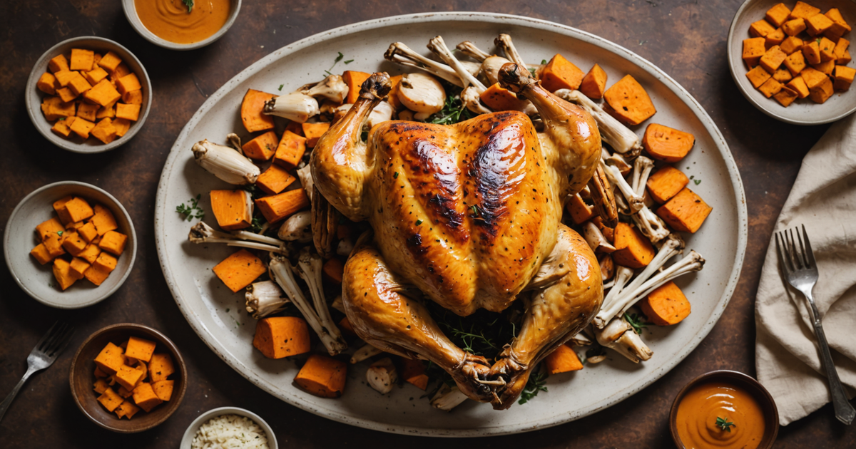 Chicken and Sweet Potato Bones