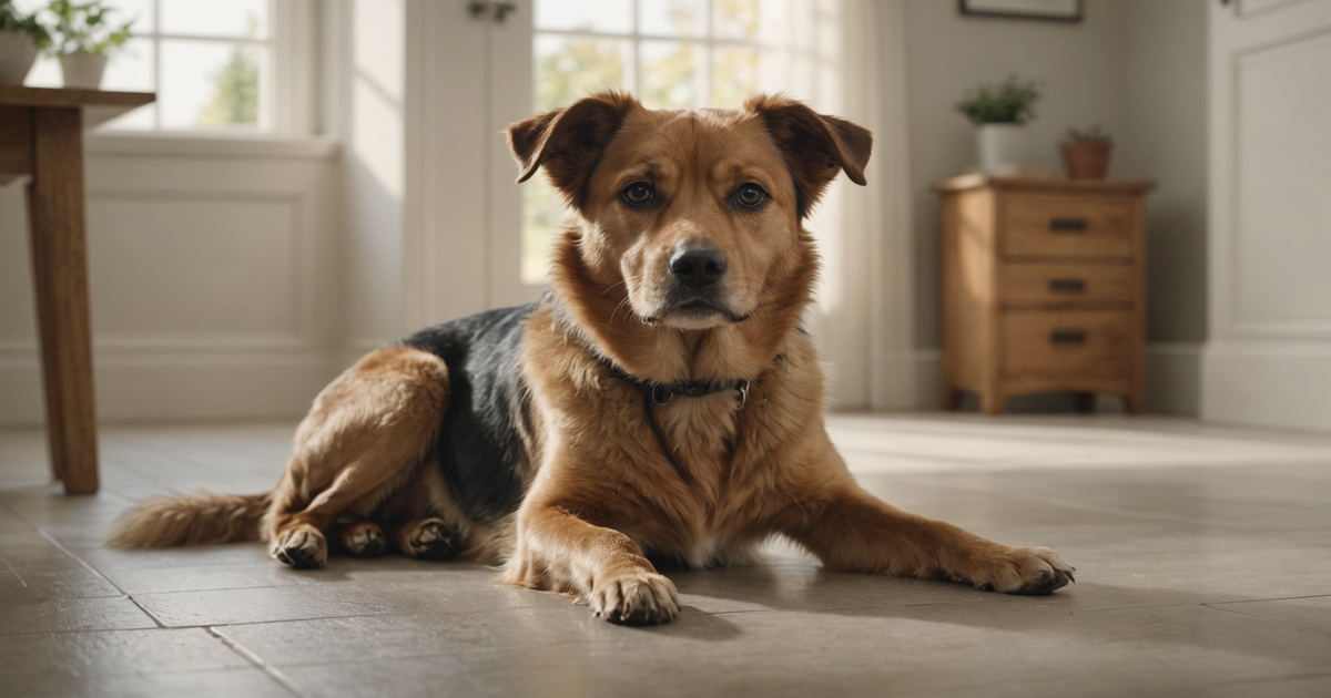 A dog eagerly waiting for a freeze dried burger treat.