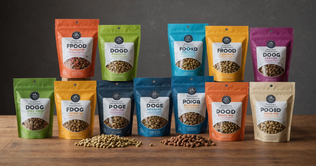 A variety of Open Farm freeze-dried raw dog food packages