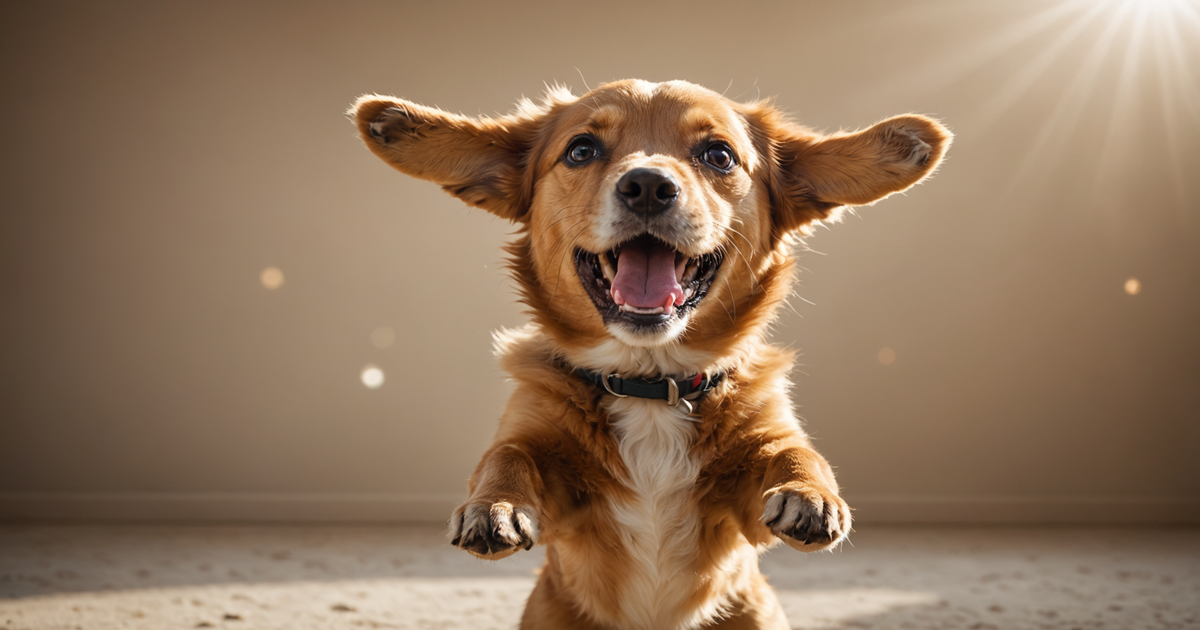 A playful dog eagerly reaching for a freeze dried cheese snack.