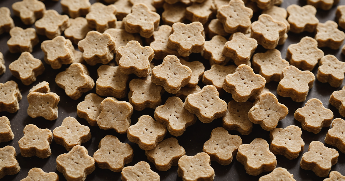 A selection of freeze dried beef dog treats in various shapes and sizes