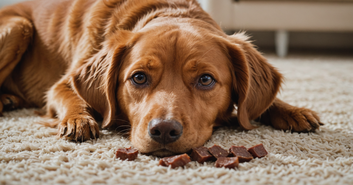 Pet enjoying freeze dried chicken liver treat