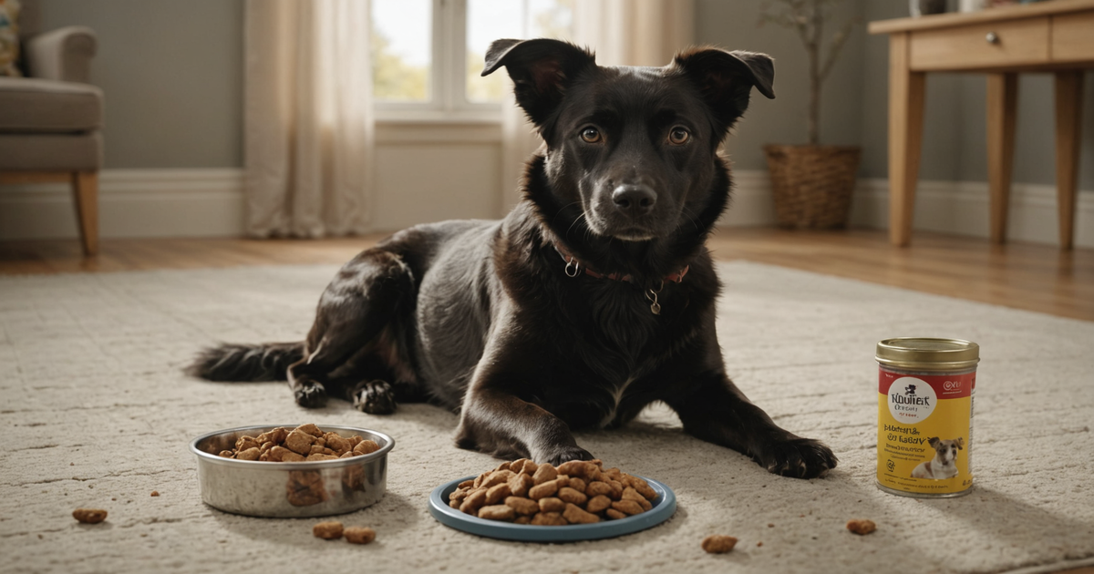 A dog eagerly waiting for a freeze dried chicken treat during a training session