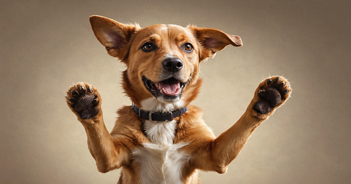 A dog eagerly reaching for a NutriBites liver treat