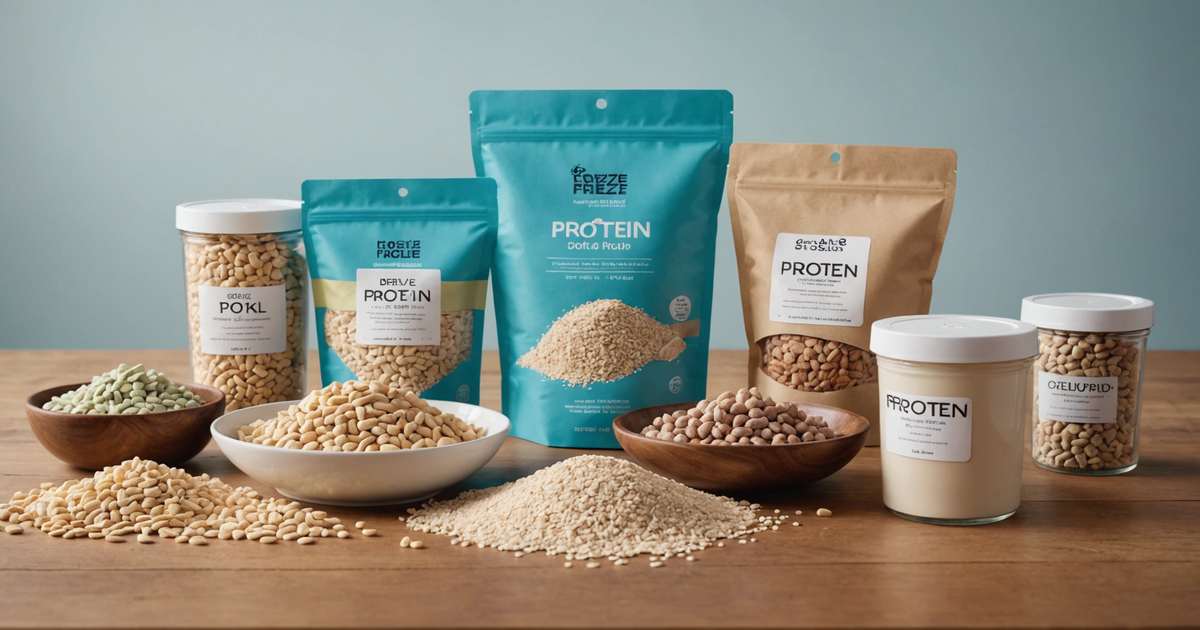 A selection of Steve's freeze dried protein options