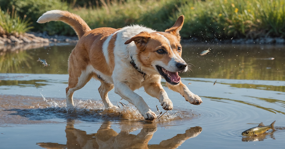A dog eagerly reaching for a handful of freeze dried minnows, showcasing the treat's appeal.