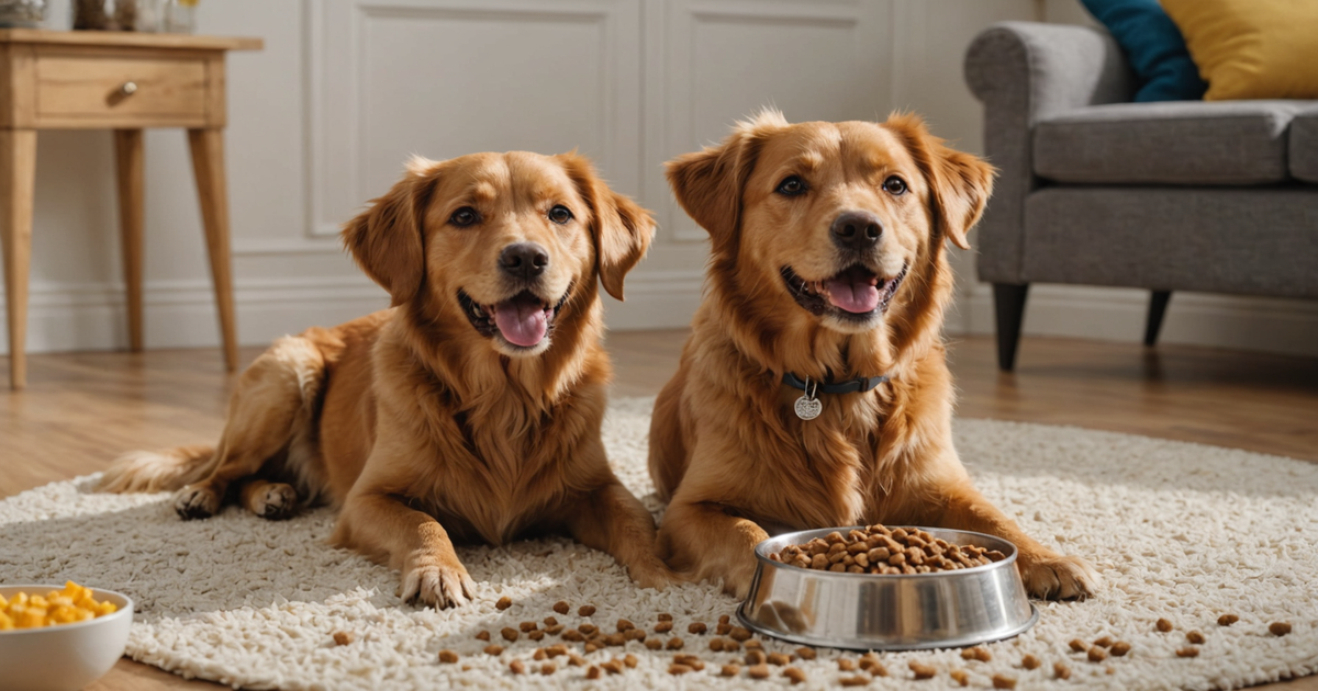 A detailed image of a dog enjoying a bowl of freeze-dried dog food, showcasing the texture and quality of the food.