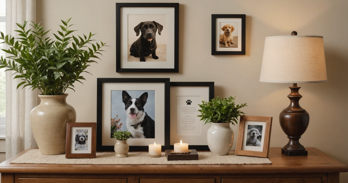 A comparison chart of pet memorial options