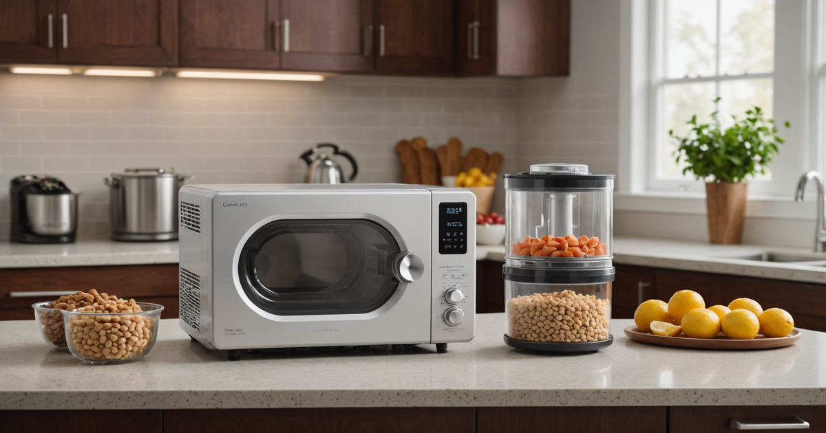 Illustration of the freeze-drying process for pet treats