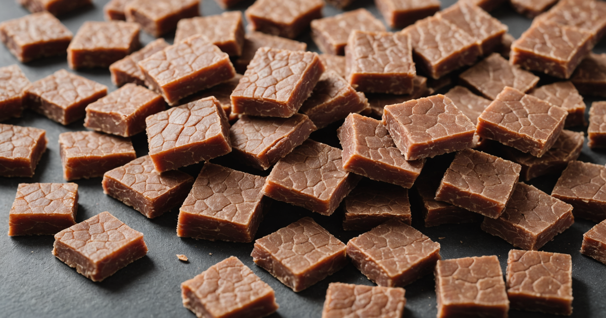 Close-up of Freeze-Dried Beef Liver Treats