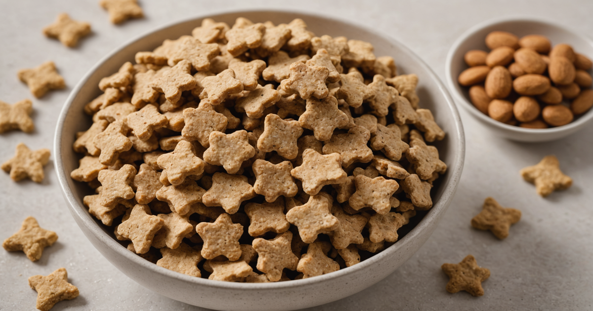 A close-up image of freeze-dried turkey dog treats in a bowl