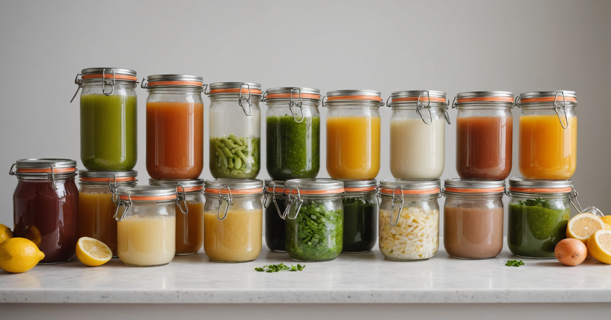 Various containers suited for freezing bone broth