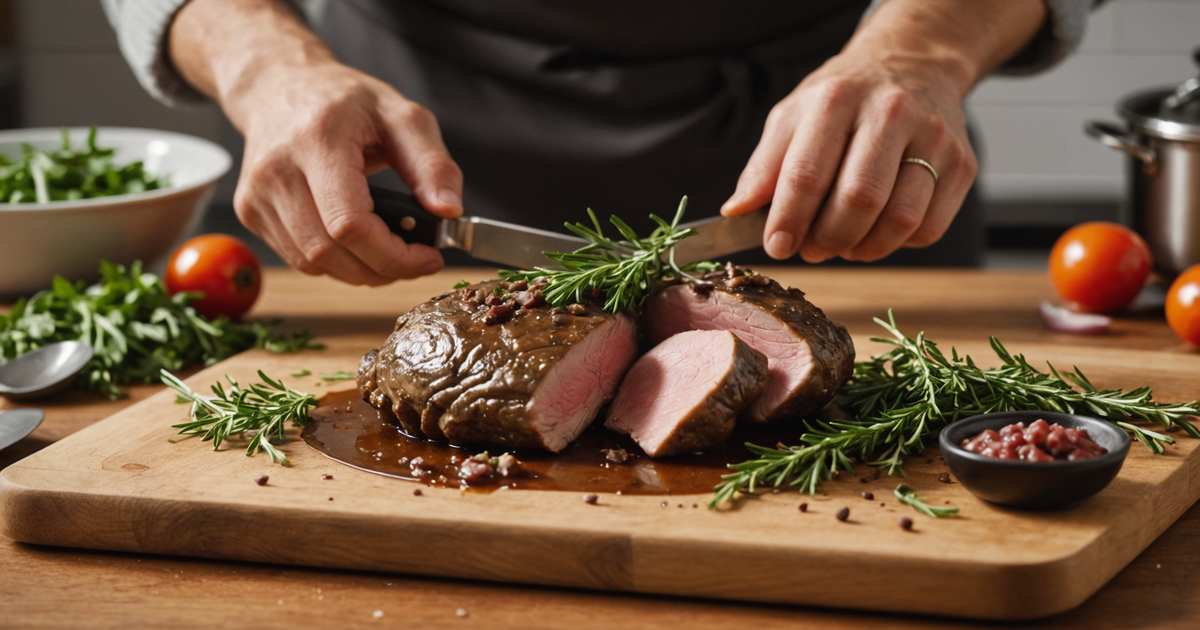 Close-up of chicken liver being prepared in a kitchen
