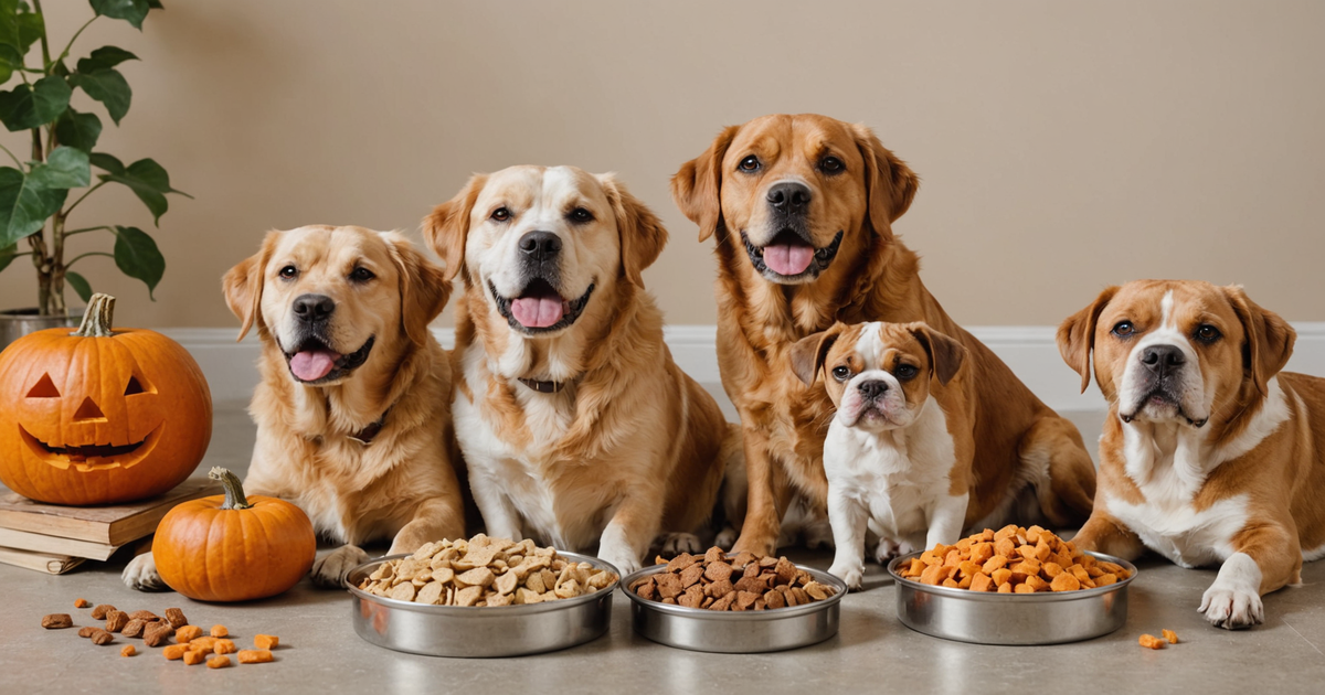 Dogs eagerly awaiting their freeze-dried pumpkin treats, illustrating their appeal and palatability.