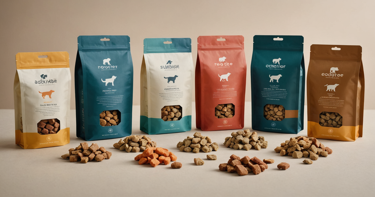 Example of quality freeze-dried dog treats packaging