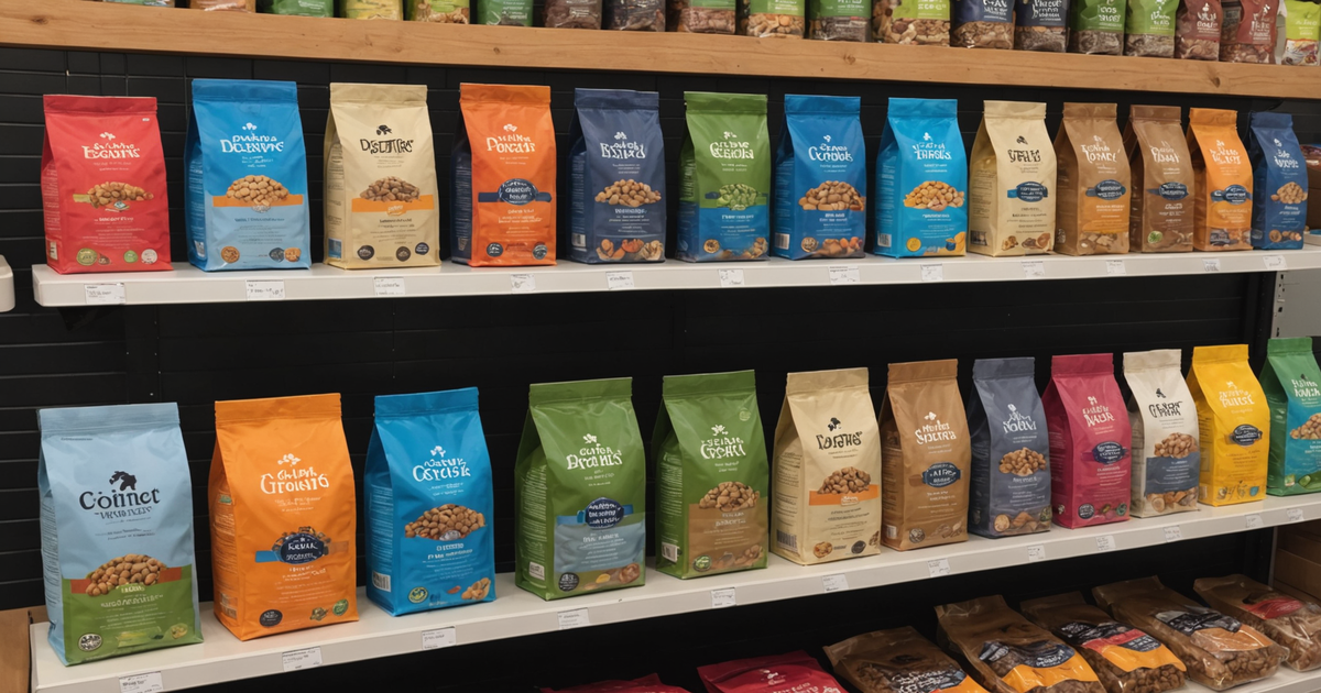 Comparison chart of different pet food types