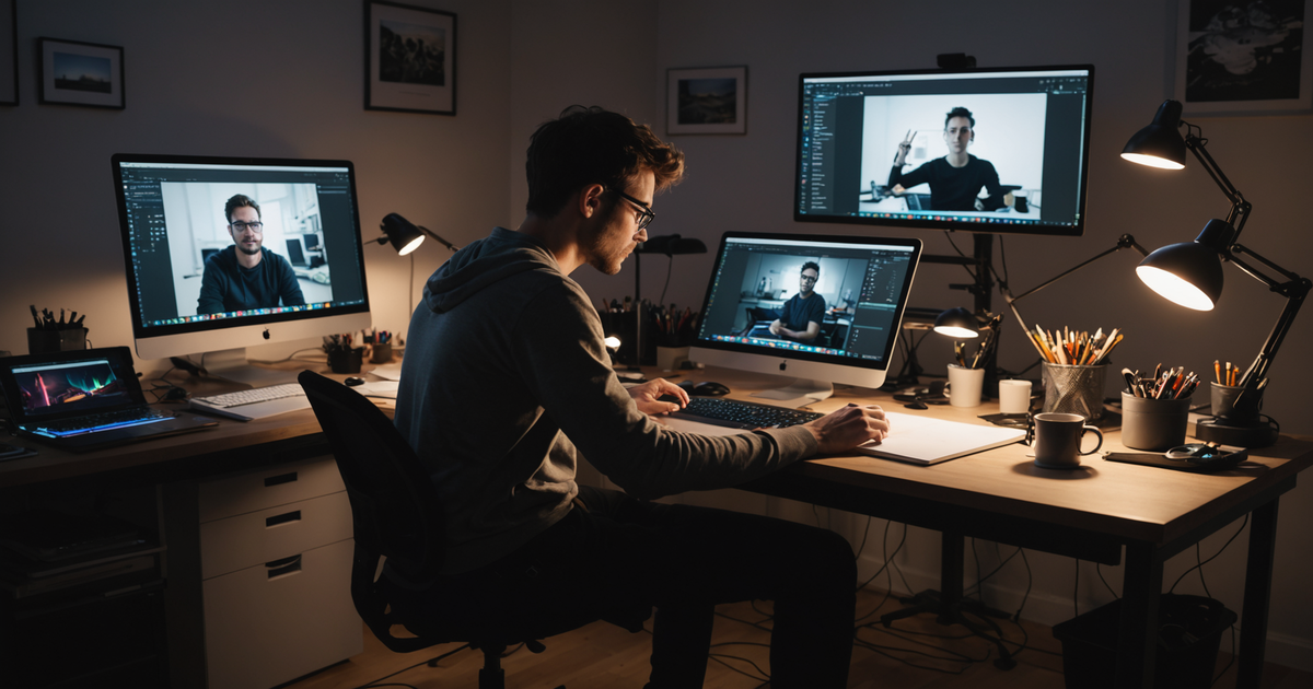 A digital artist working on a high-resolution PNG graphic