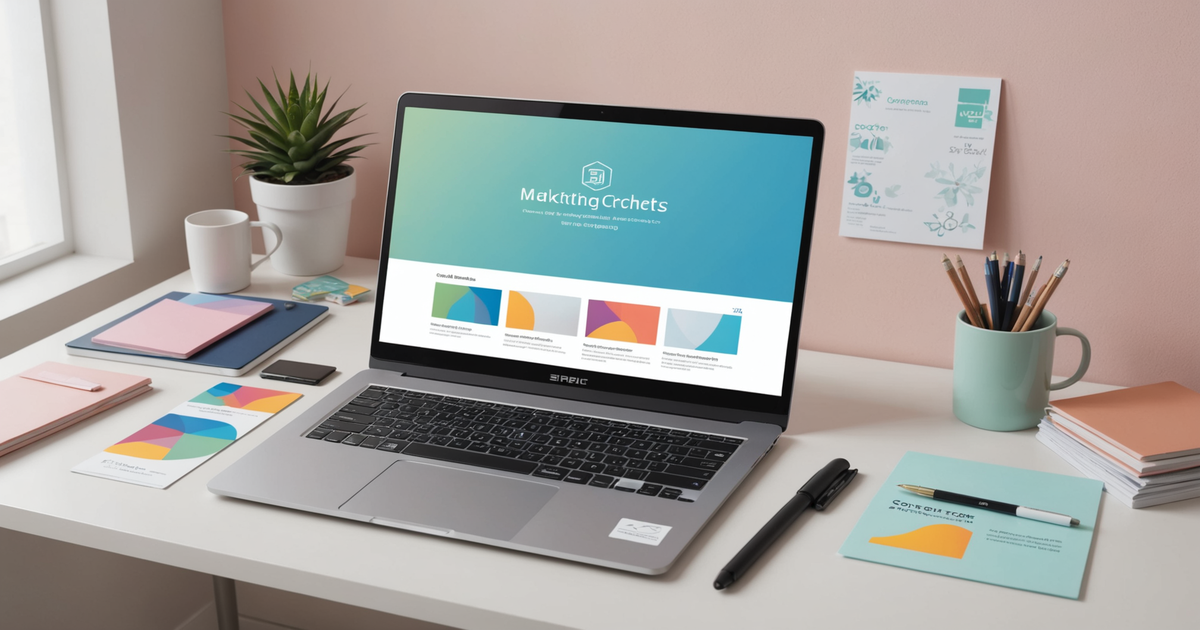 A collection of marketing materials with a consistent logo and design theme