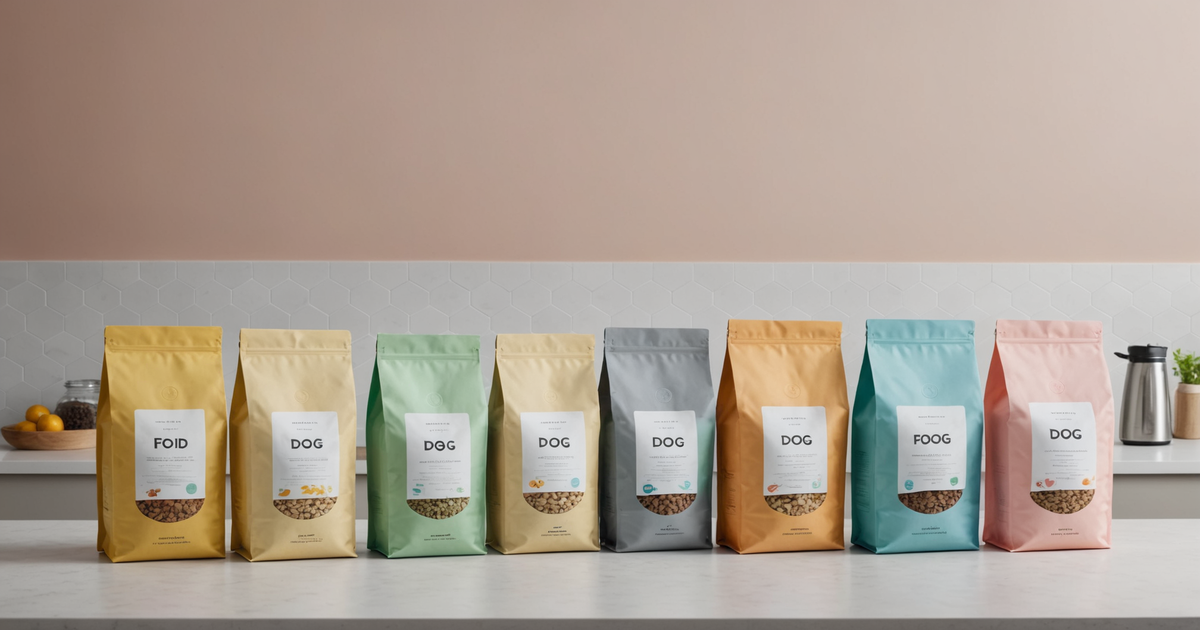 A comparison chart of different freeze-dried raw dog food brands