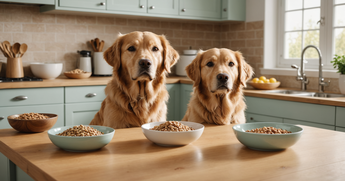 Transitioning dog food with gradual increments