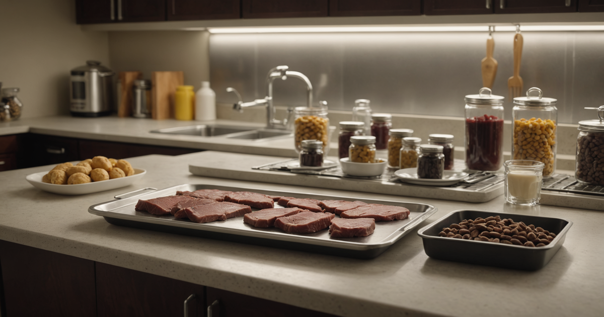 A diagram showing the freeze-drying process of liver treats