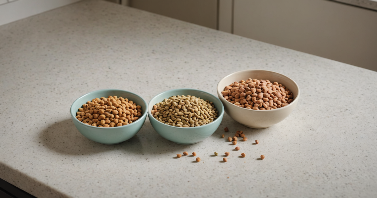 A comparison of kibble, wet food, and freeze-dried cat food